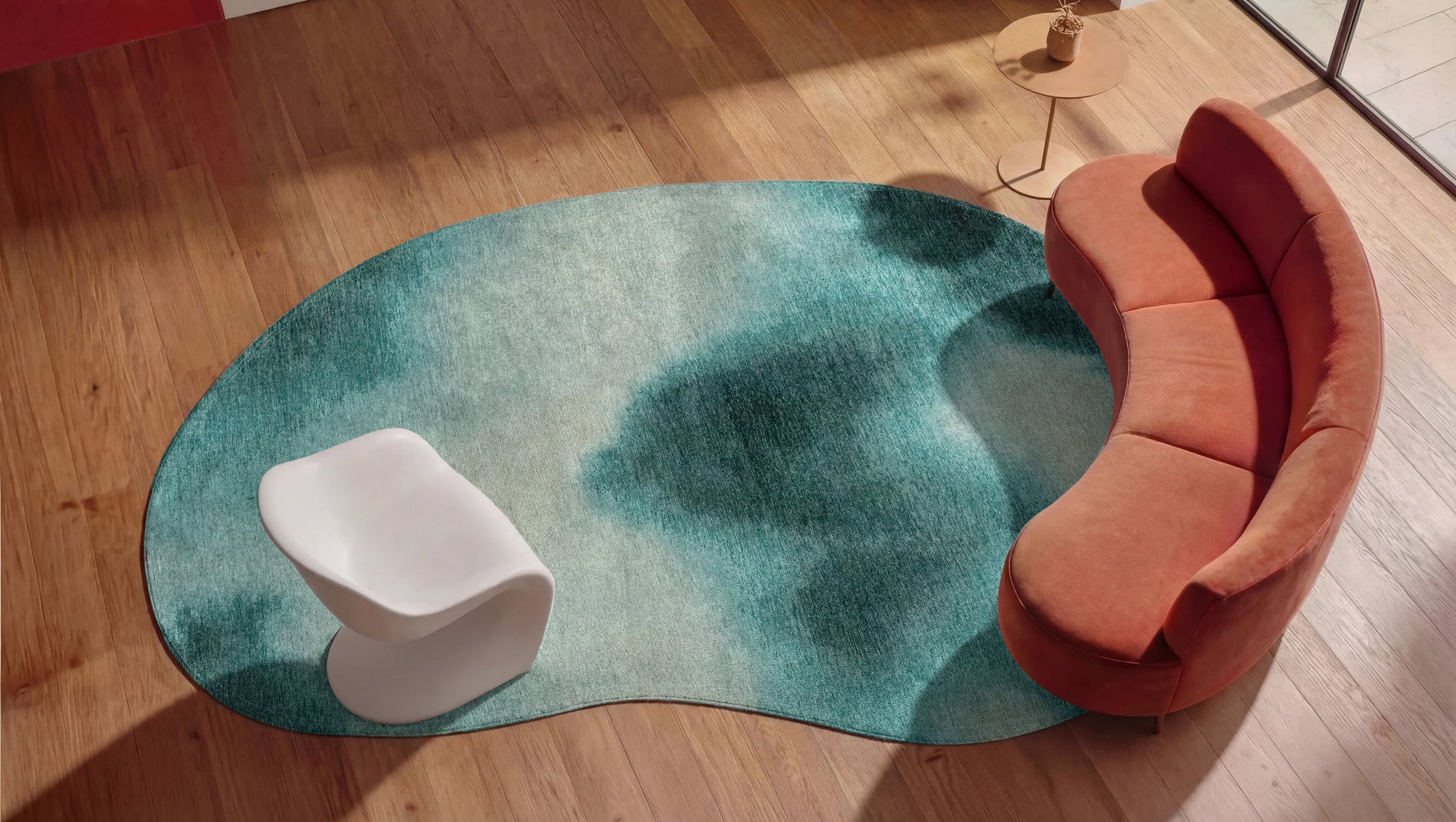 Louis de Poortere Pinda shape organic rug