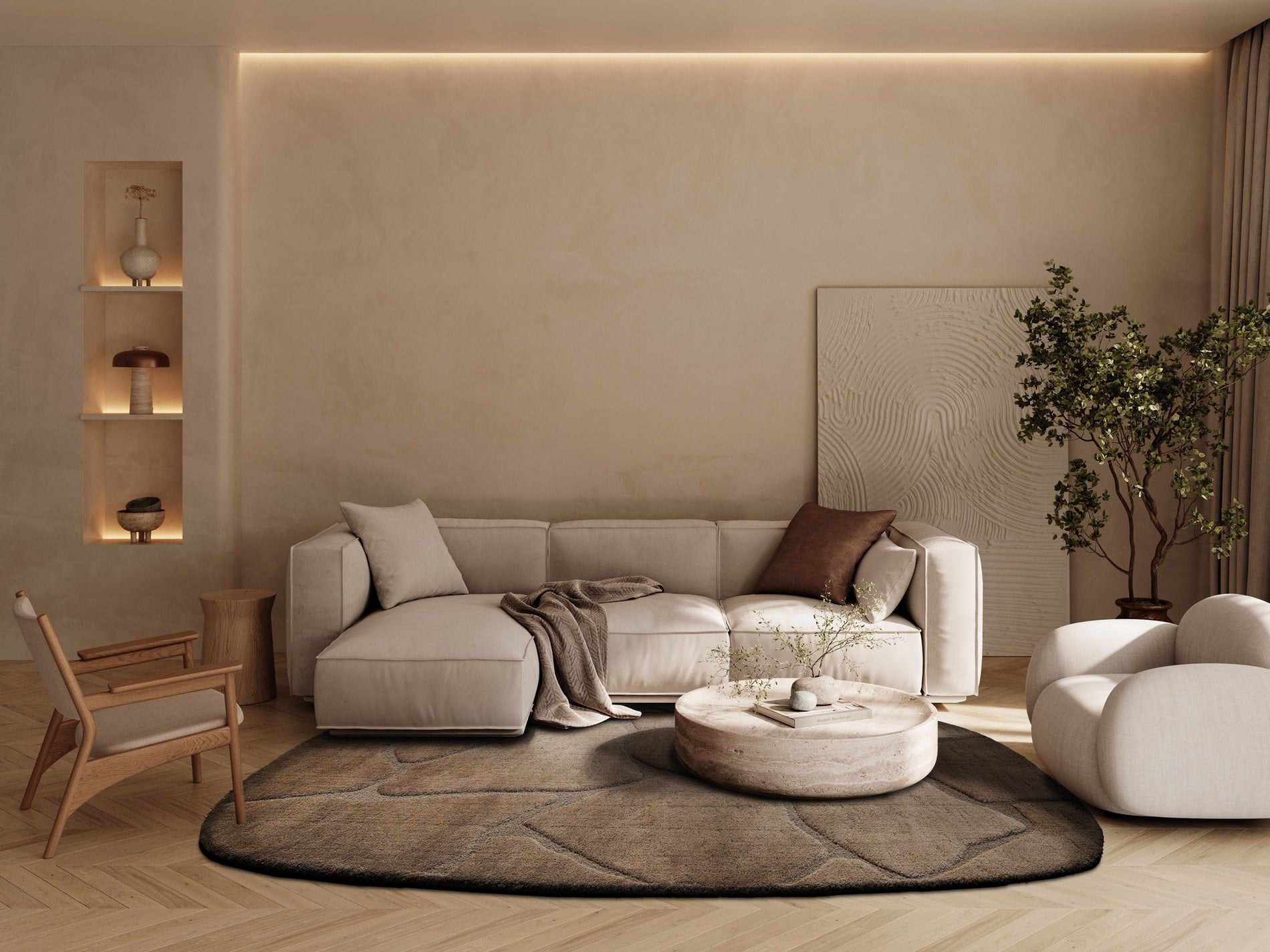 Earth Tones & Organic Rugs – 2025 Interior Trend | OnlineTapijten