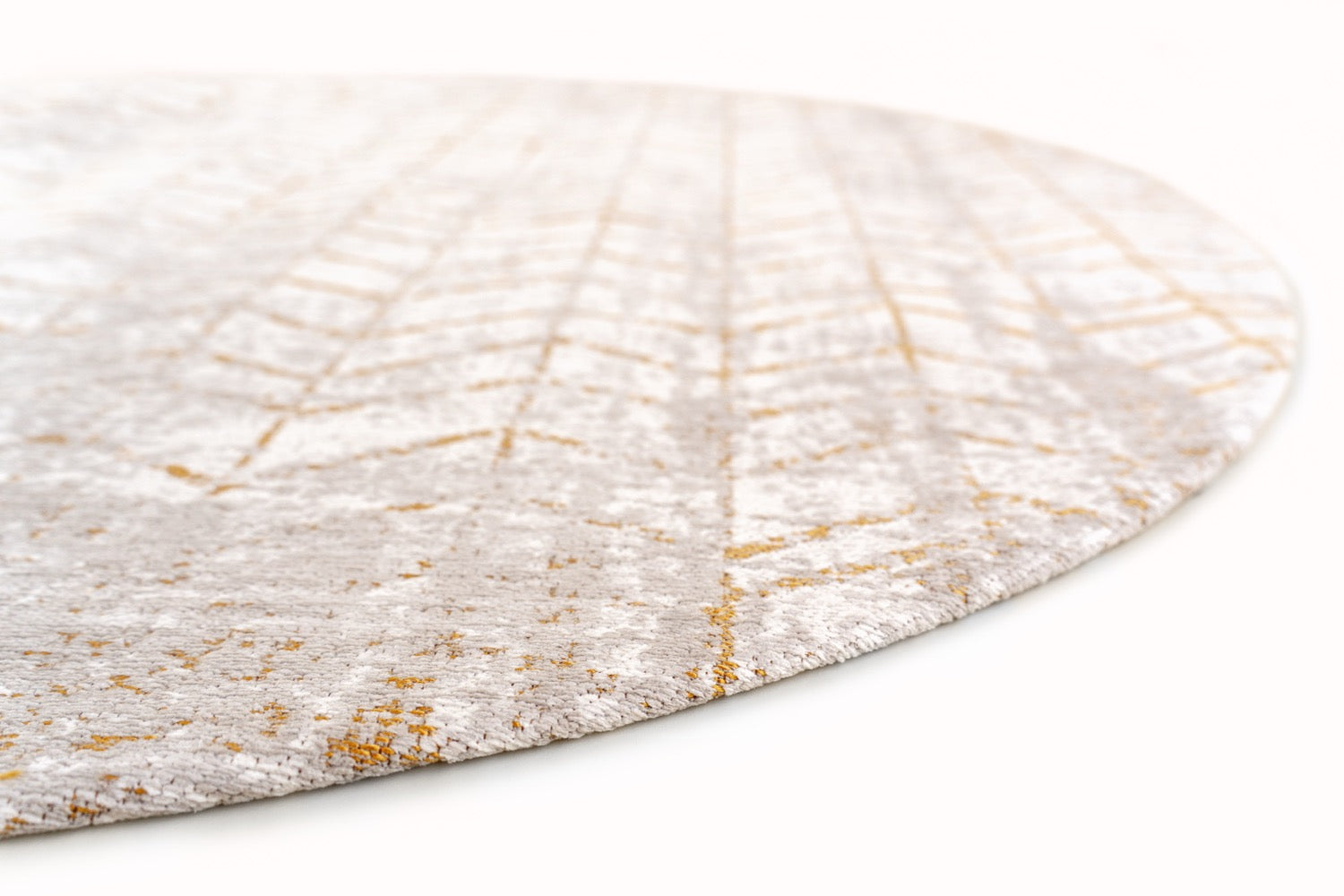 Louis de Poortere Mad Men Jacob's Ladder Round Central Yellow 8928