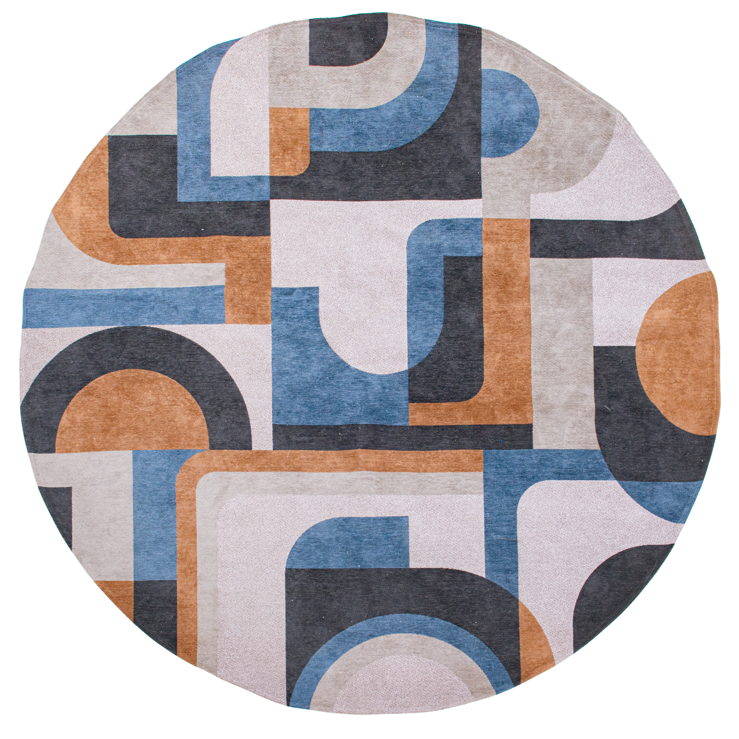 Louis de Poortere Nuance Module Round Camel Blue 9196