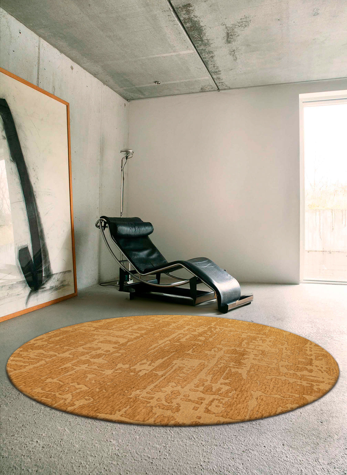 Louis de Poortere Structures Baobab Round Madagascar Gold 9201