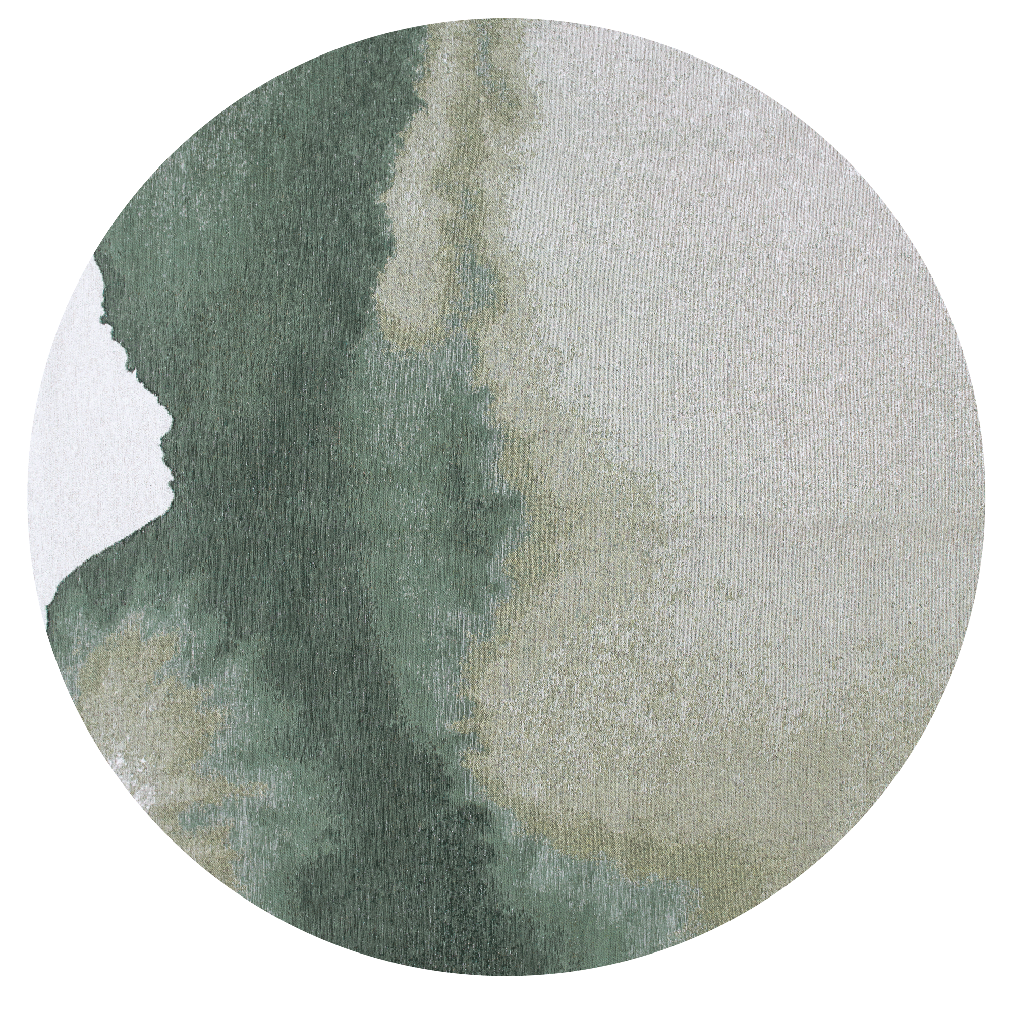 Louis de Poortere Meditation Lagoon Round Palm Green 9331