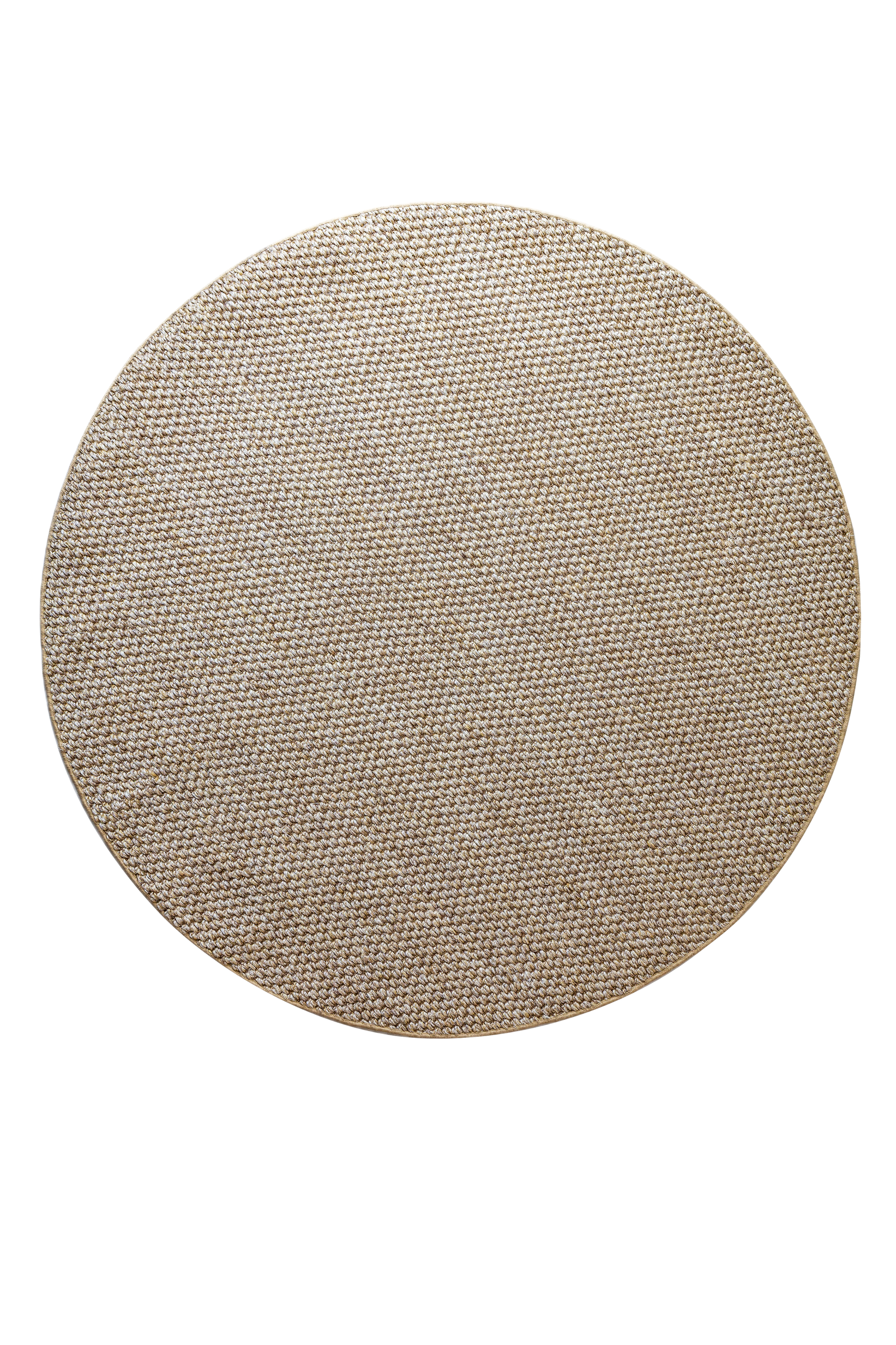 Massimo Belize Natural sisal rug, round version, top view
