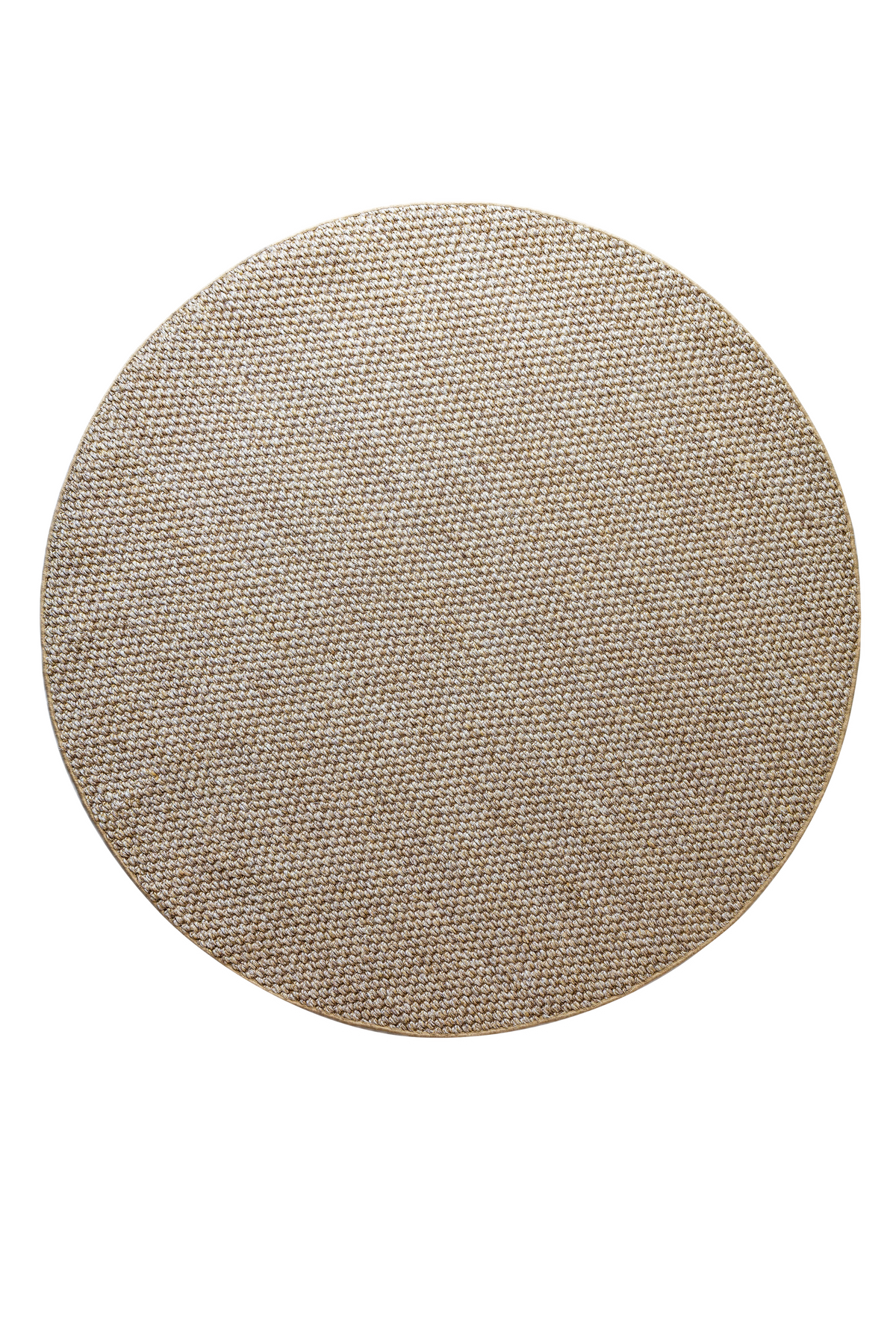 Massimo Belize Natural sisal rug, round version, top view