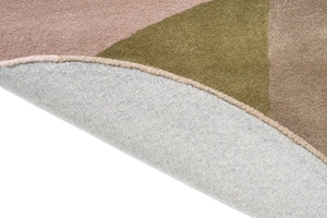 Brink & Campman Decor Miller Autumn tapijt, detail van omgeslagen rand en rug