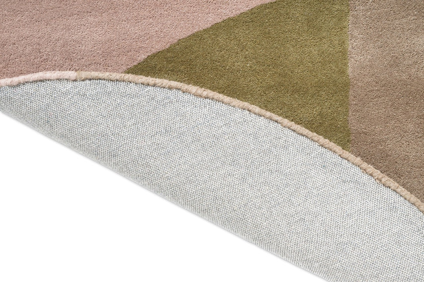 Brink & Campman Decor Miller Autumn tapijt, detail van omgeslagen rand en rug