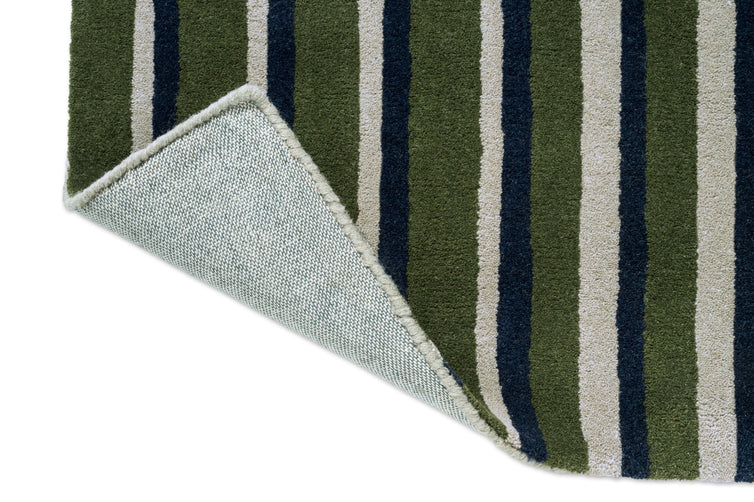 Tapis Brink & Campman Decor Pilar Moss, détail de l'angle replié et du dos