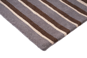 Brink & Campman Decor Pilar Taupe tapijt, detail van hoek en pool