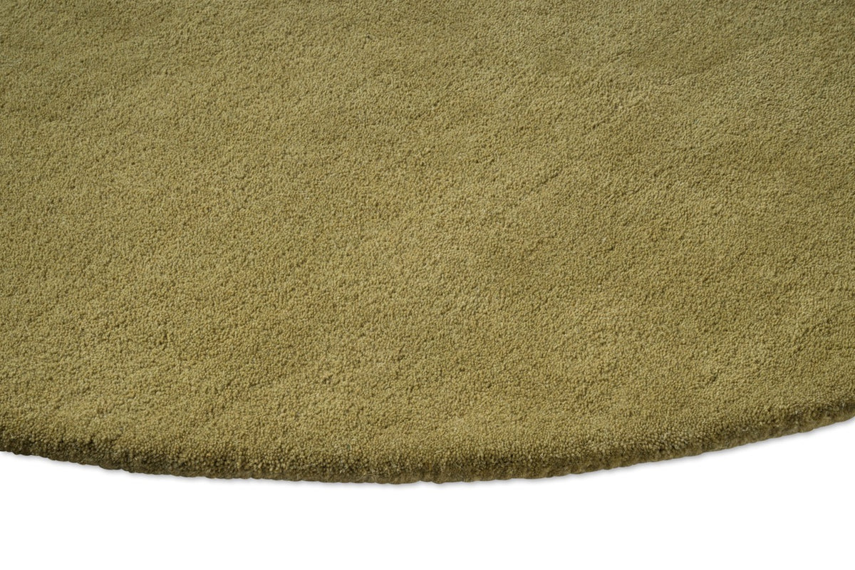 Tapis Brink & Campman Element Lane Green, détail du bord et du poil