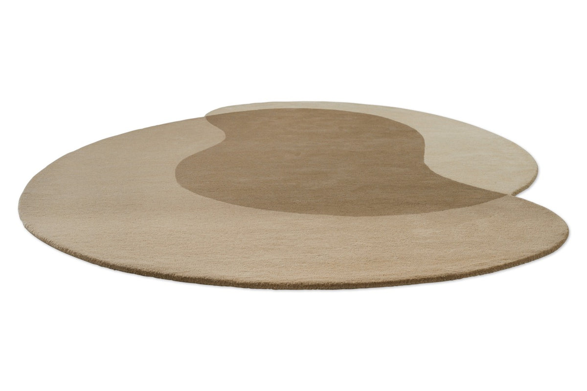 Brink & Campman Element Lane Neutral tapijt in zandbeige, taupe en crème, in perspectief