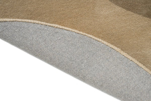 Brink & Campman Element Lane Neutral tapijt, detail van omgeslagen rand en rug