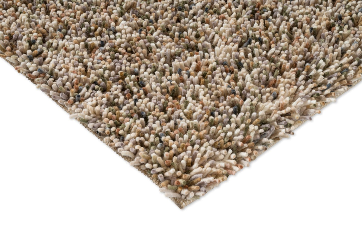 Brink & Campman Loom Natural Moss tapijt, detail van hoek en pool