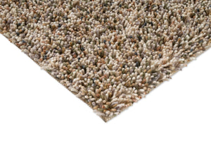 Brink & Campman Loom Natural Moss tapijt, detail van hoek en pool
