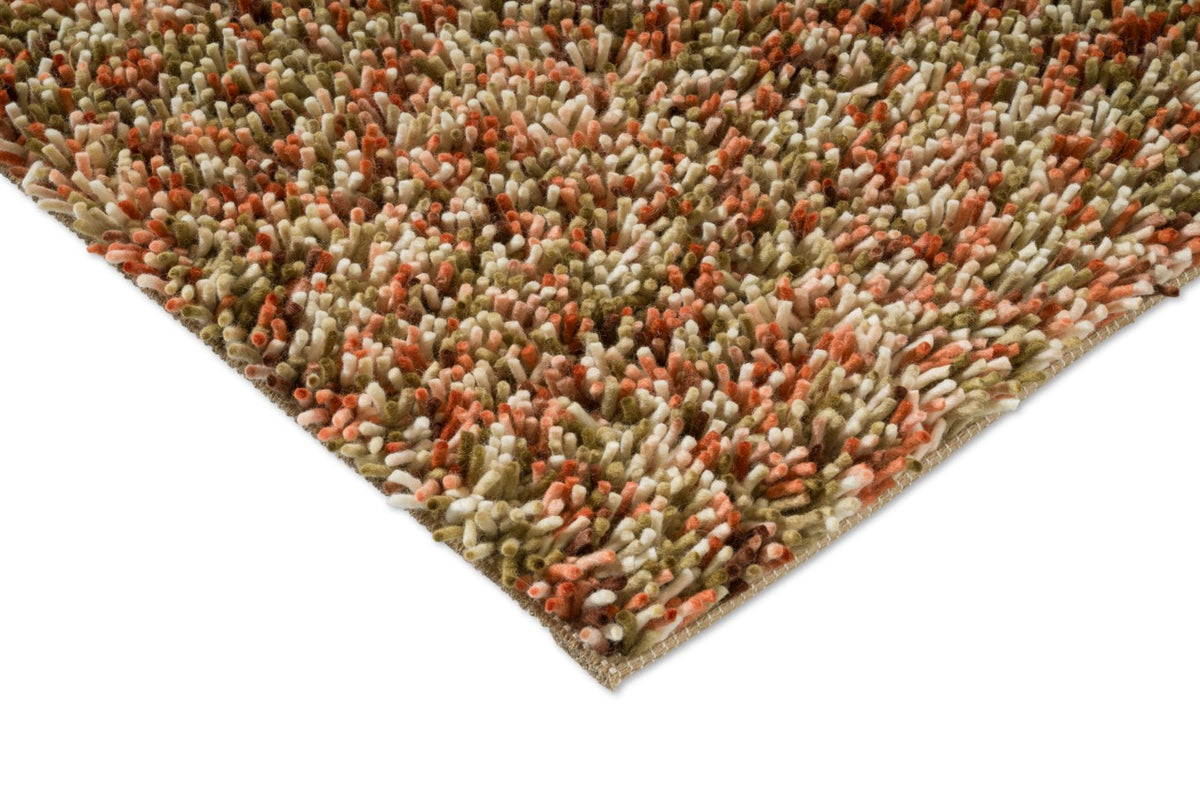 Brink & Campman Loom Pumpkin tapijt, detail van hoek en pool