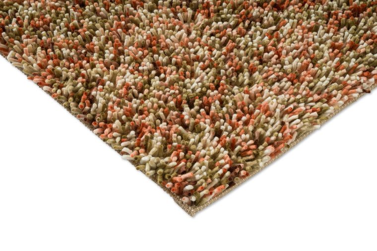 Brink & Campman Loom Pumpkin tapijt, detail van hoek en pool