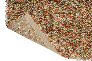 Brink & Campman Loom Pumpkin tapijt, detail van omgeslagen hoek en rug