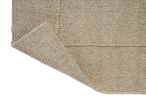 Brink & Campman Senso Blocks Natural tapijt, detail van omgeslagen hoek en achterzijde