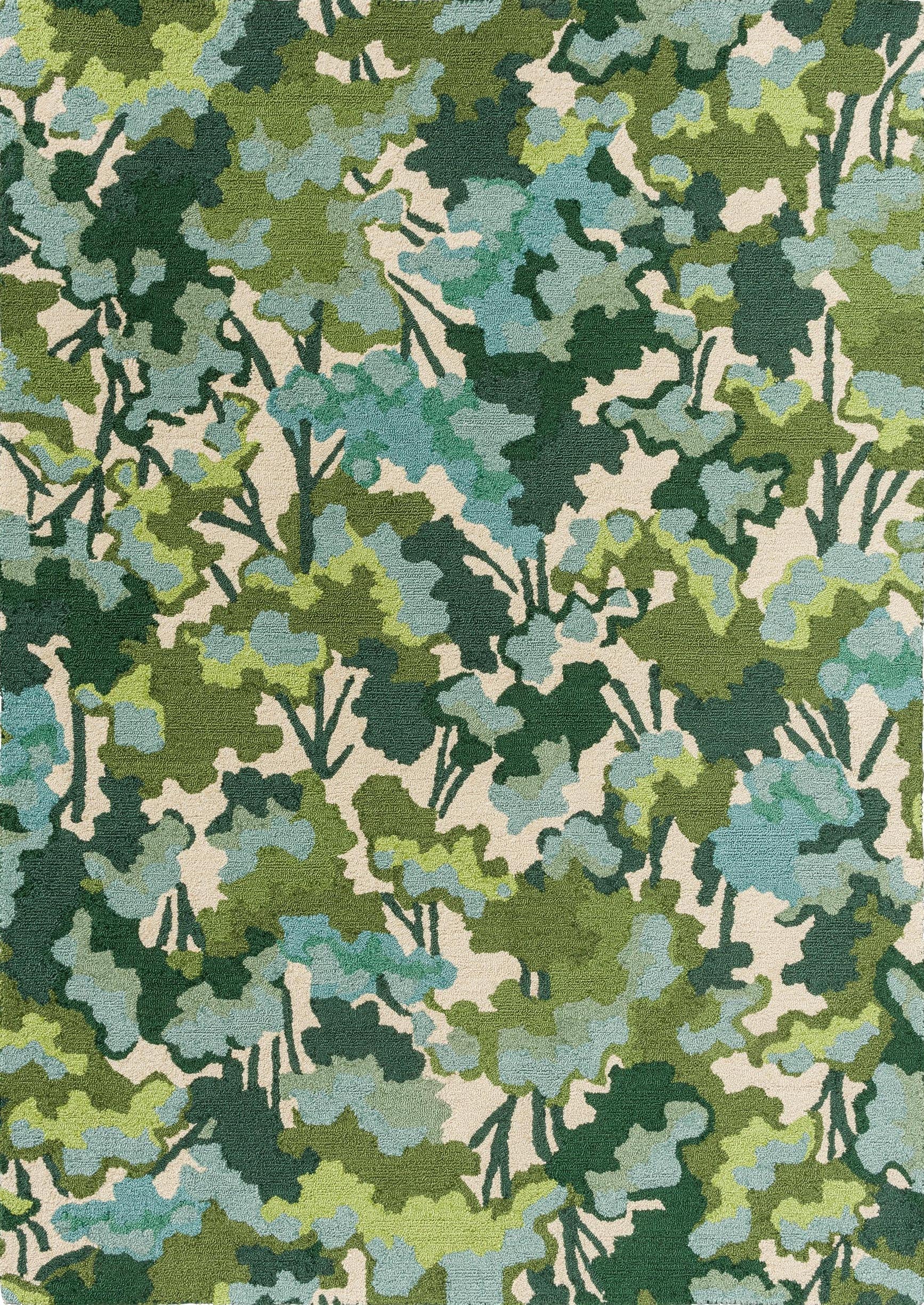 Harlequin Tree Tops Green 443807