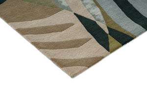 Harlequin Atelier Lagoon tapijt, detail van hoek en pool
