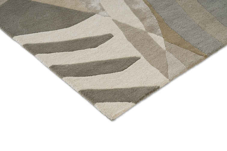 Tapis Harlequin Atelier Pebble, détail de l'angle et du poil