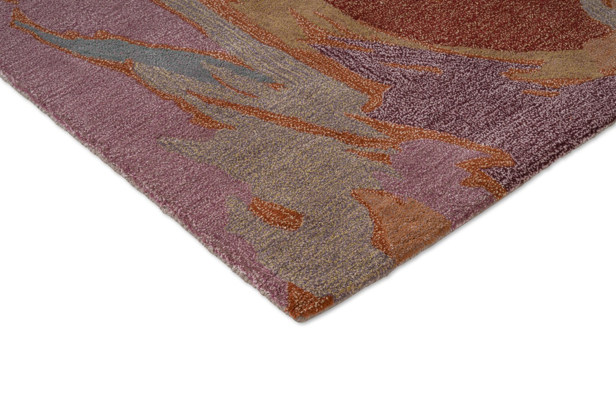 Harlequin Saltillo Rosewood Teppich, Detail von Ecke und Flor