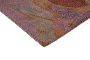 Harlequin Saltillo Rosewood Teppich, Detail von Ecke und Flor