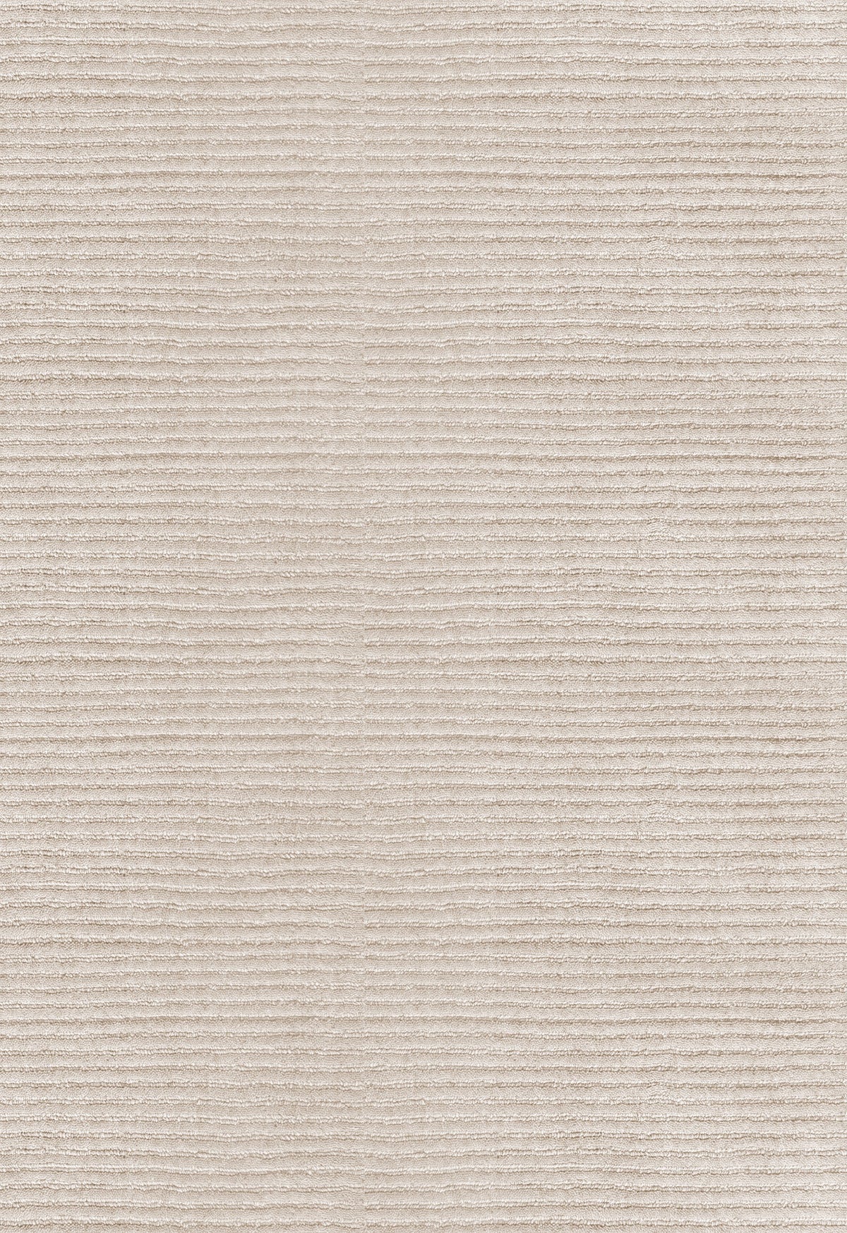 Layered Drift Wool Light Oatmeal Wollteppich in Beige, Detail der gerippten Wolle