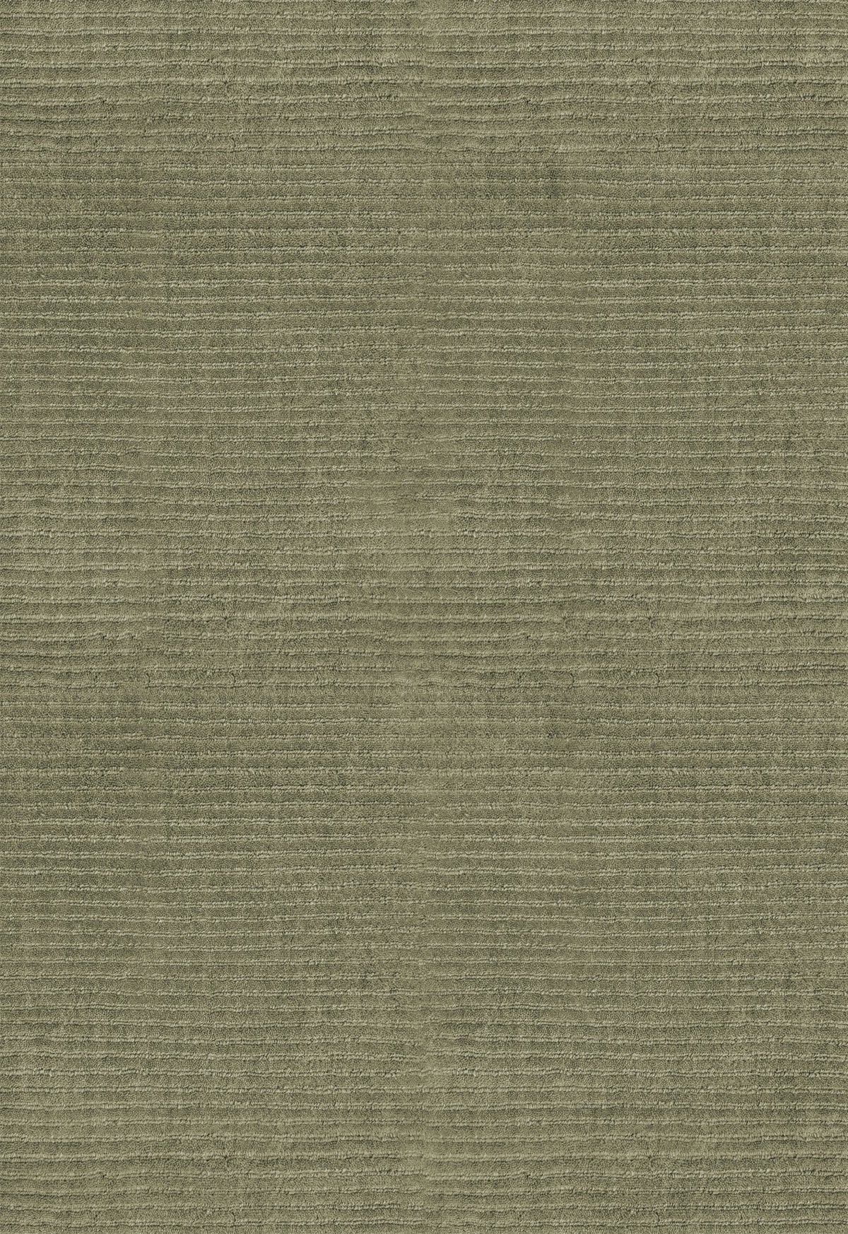 Layered Drift Wool Olive olive green wool rug, detail of the ribbed wool