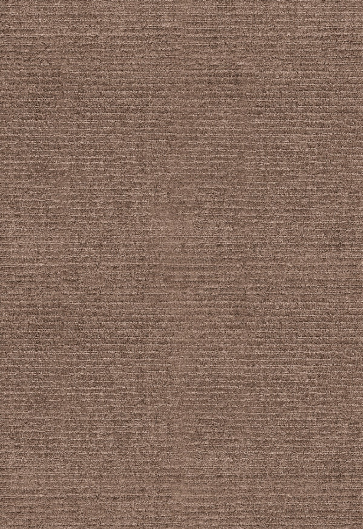 Layered Drift Wool Walnut walnut brown wool rug, detail of the ribbed wool