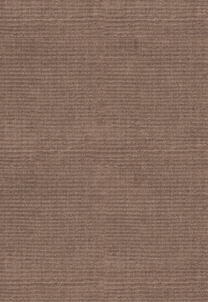 Layered Drift Wool Walnut walnut brown wool rug, detail of the ribbed wool