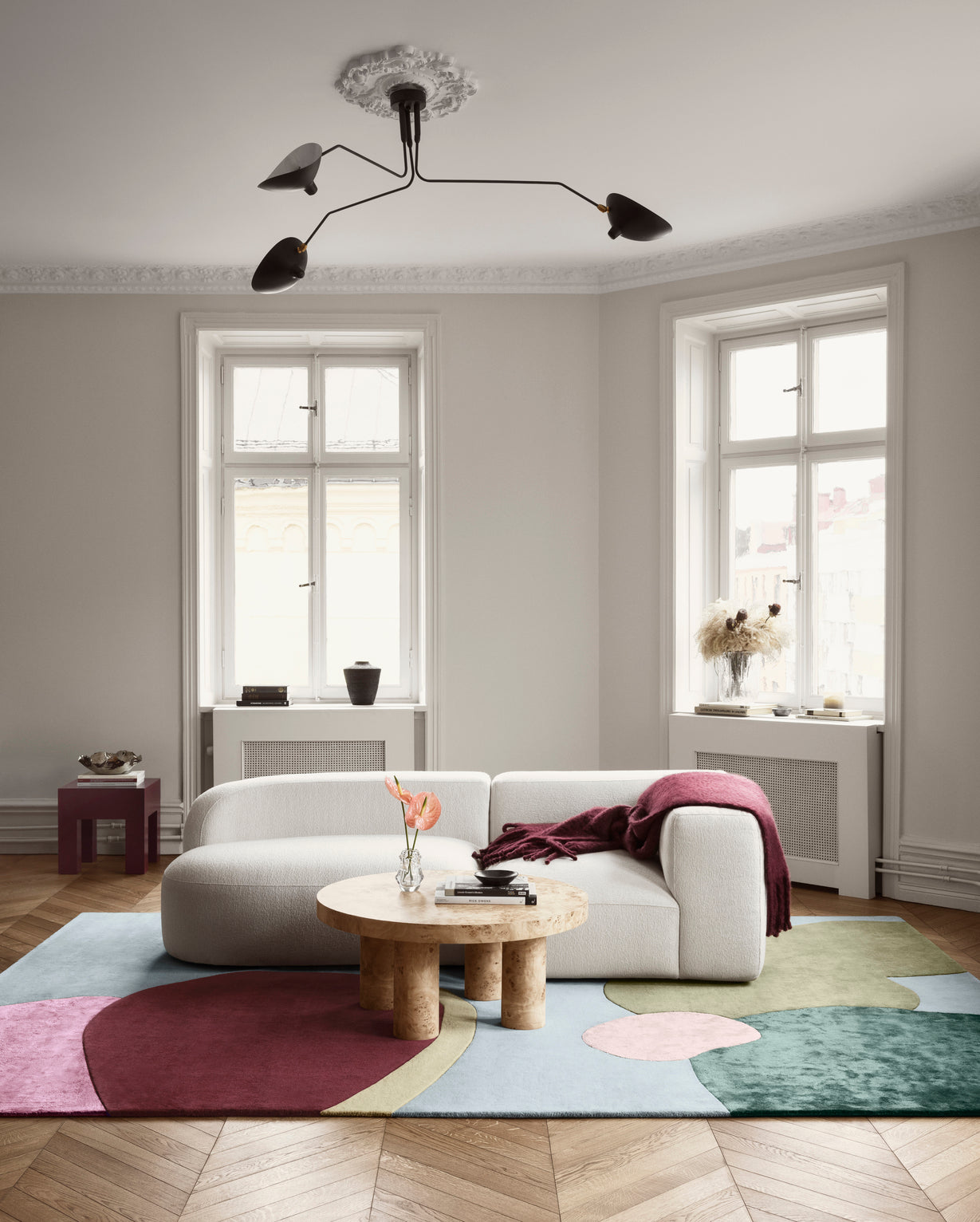 Layered Poppy Kalas Sleeping Flower Blue