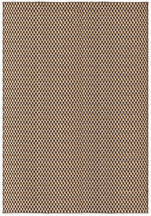 Layered Barley Chestnut brauner Teppich aus Jute und Wolle, Draufsicht