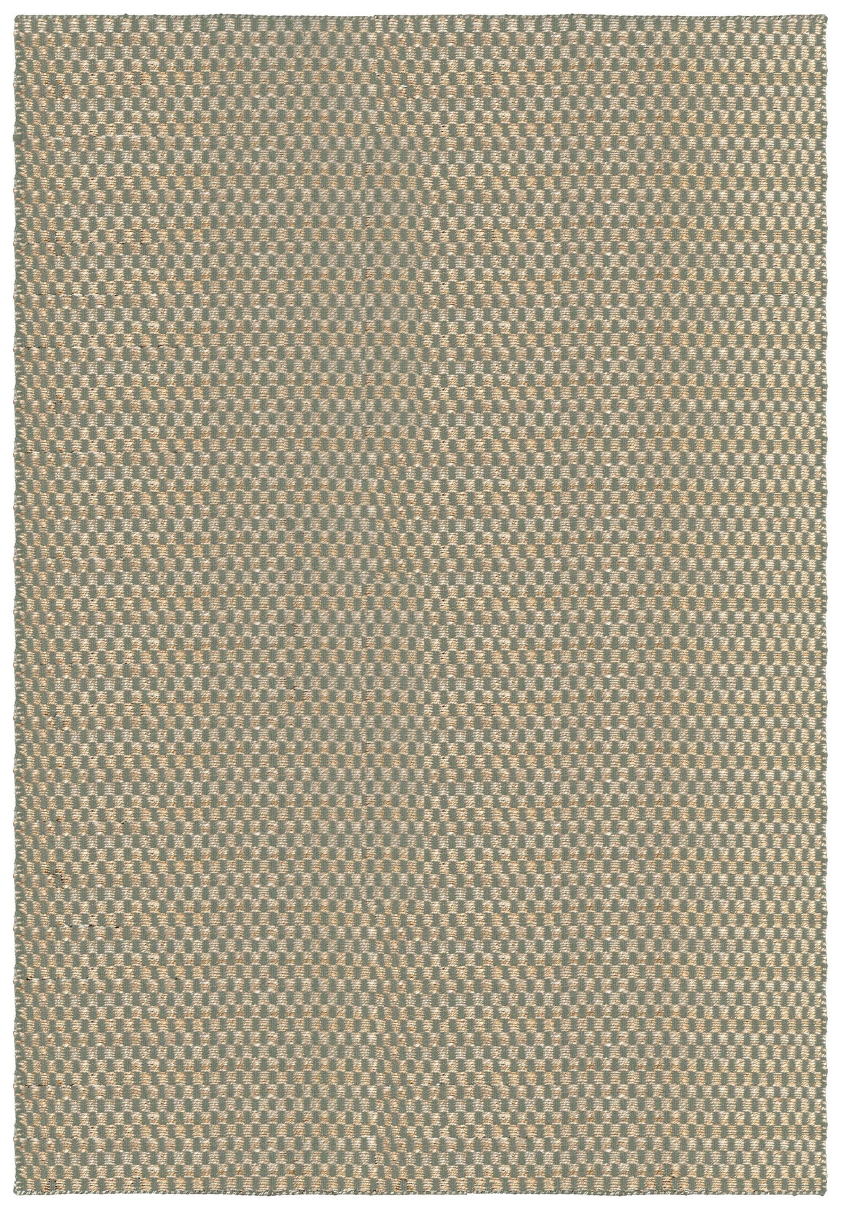 Layered Barley Sage salbeigrüner Teppich aus Jute und Wolle, Draufsicht