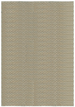 Layered Barley Sage salbeigrüner Teppich aus Jute und Wolle, Draufsicht
