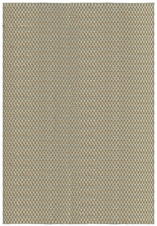 Layered Barley Sage salbeigrüner Teppich aus Jute und Wolle, Draufsicht