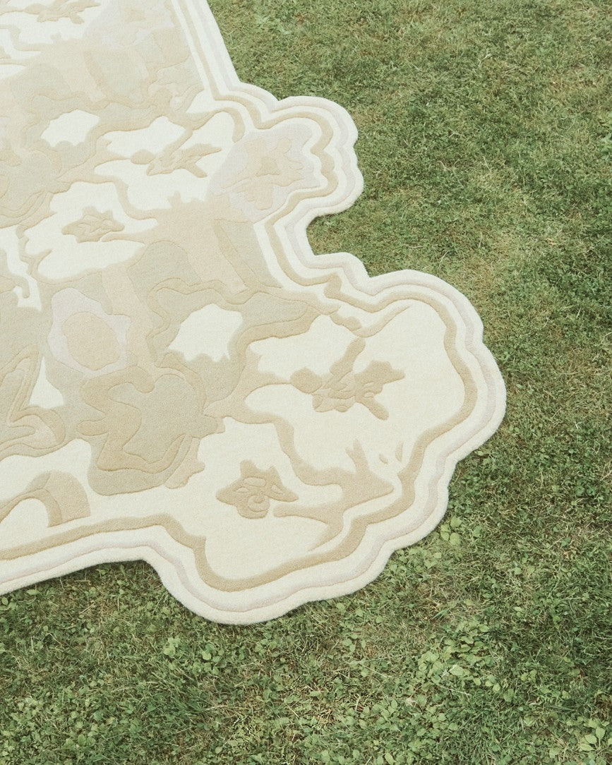 Layered x Collina Strada Garden Haze Wollteppich, Detail der geschnittenen Wolle