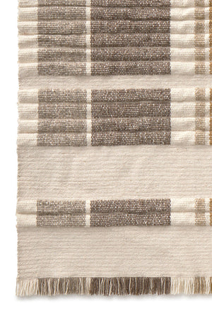Lorena Canals Columns Natural Teppich, Detail der Webart