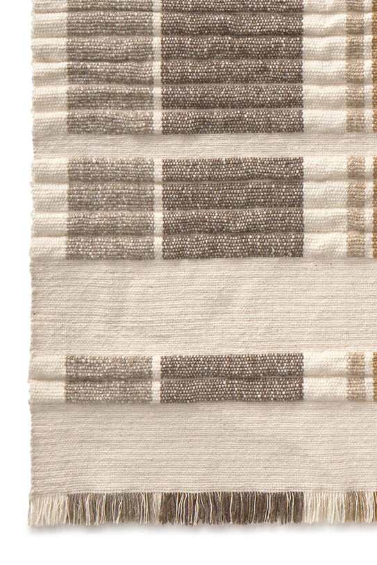 Lorena Canals Columns Natural Teppich, Detail der Webart