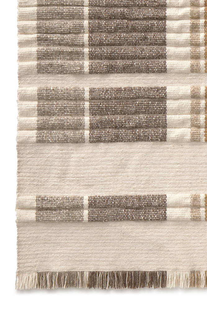 Lorena Canals Columns Natural Teppich, Detail der Webart
