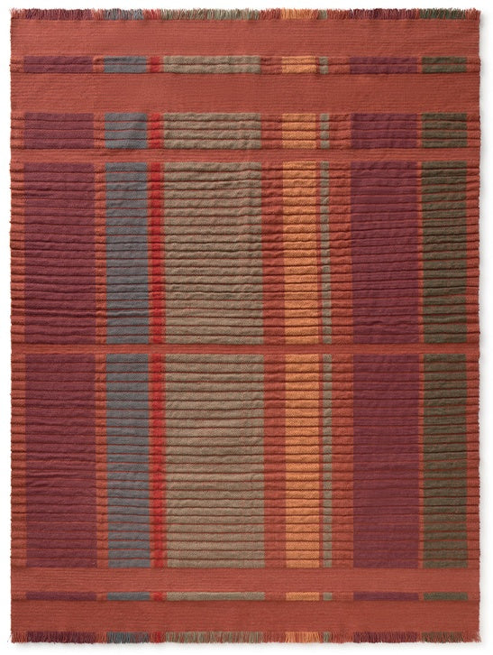 Lorena Canals Columns Sienna rug, top view