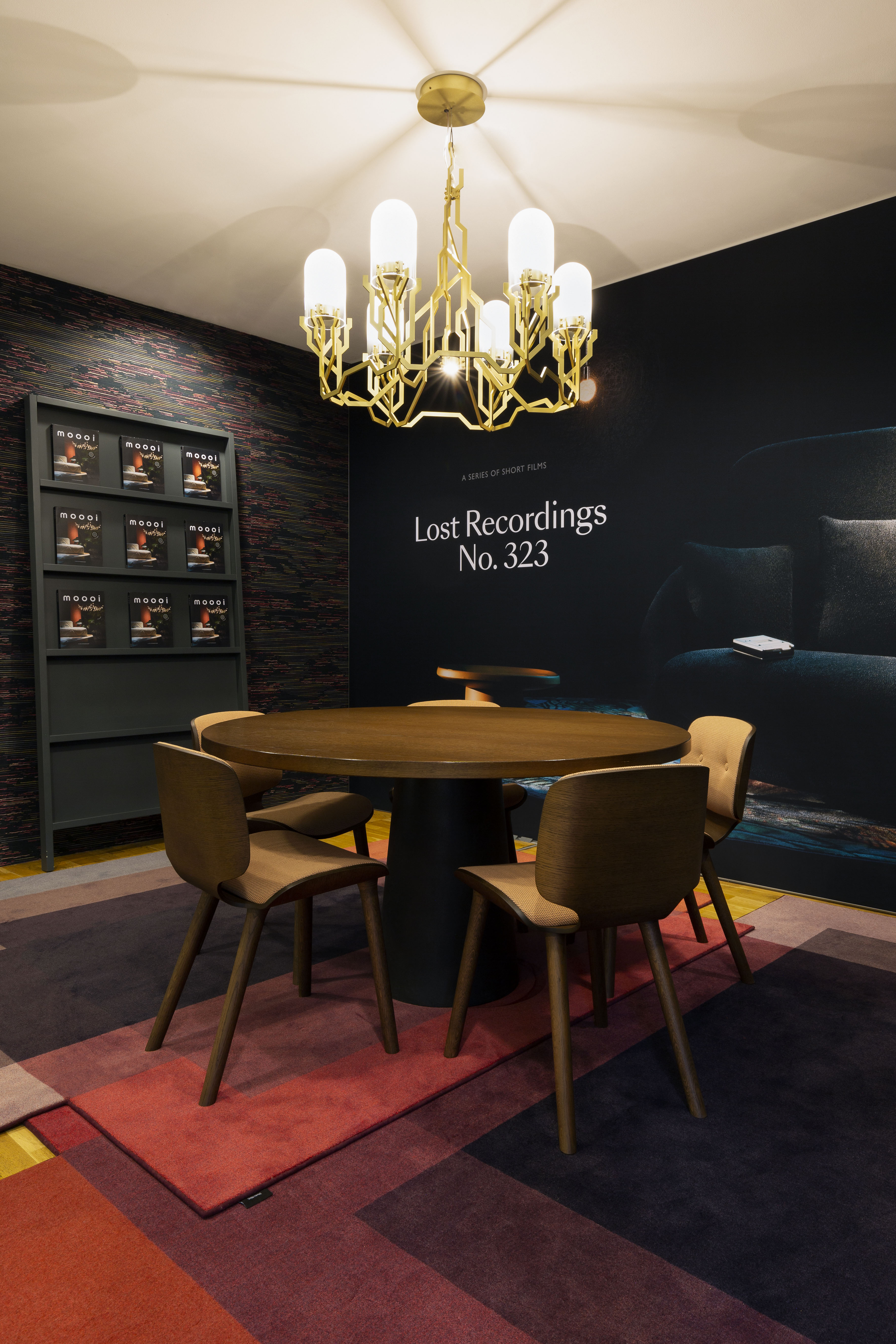 Moooi Carpets Blended 4 Colours Marble Red