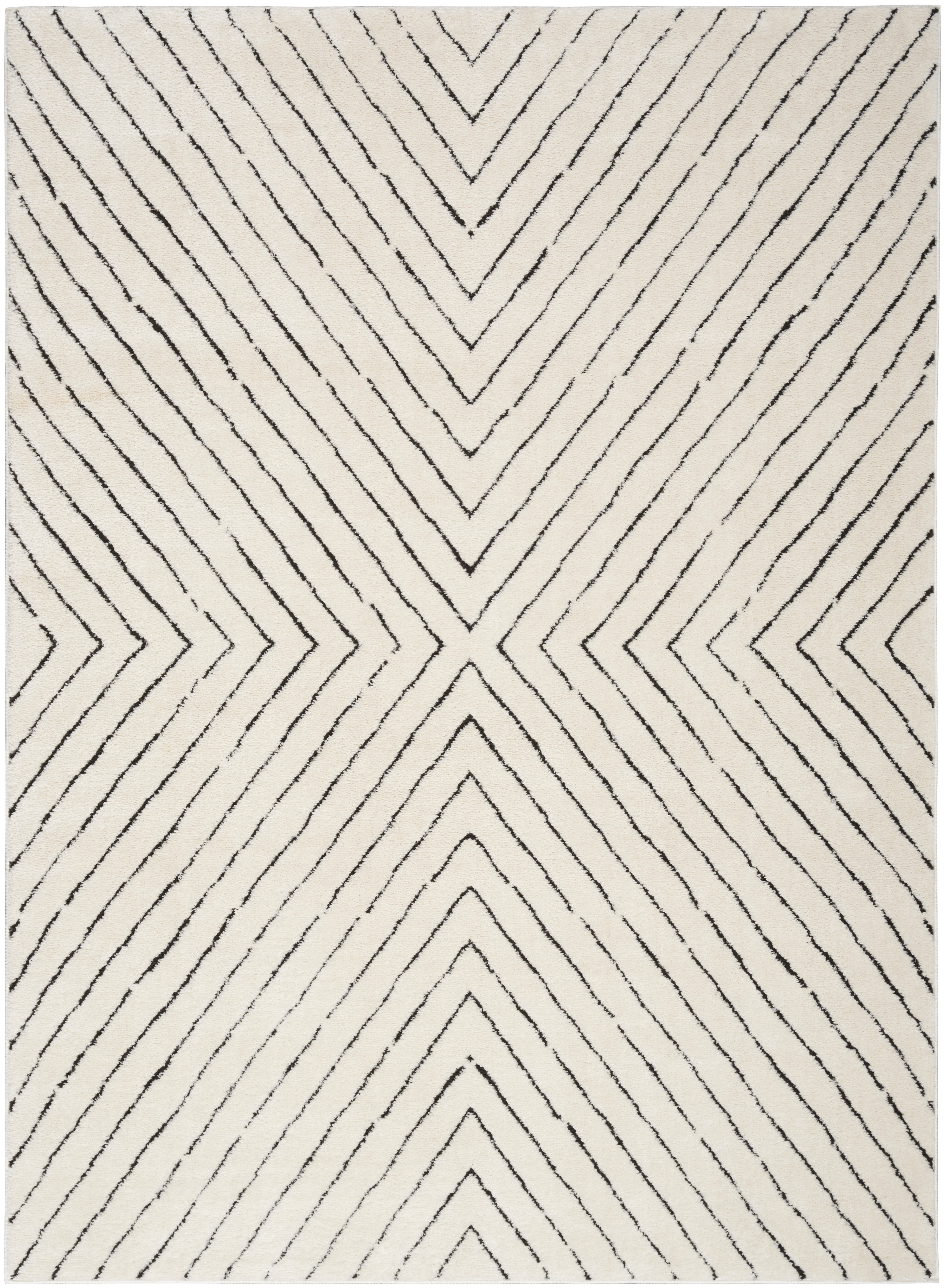 Nourison Modern Comfort Ivory Black MNC01