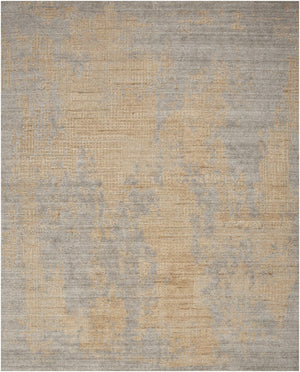 Nourison Harmony HAY05 Grey Gold rug, top view