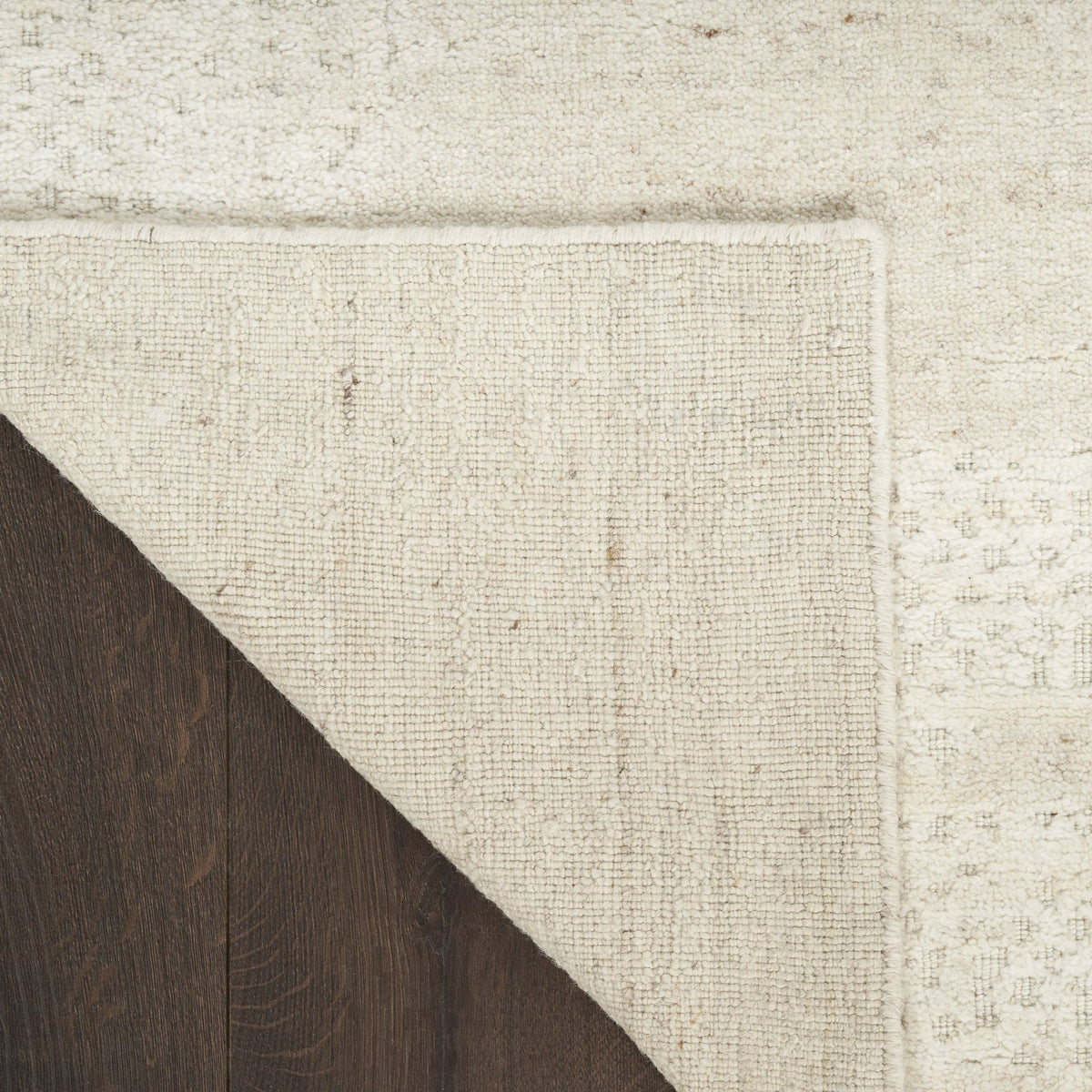 Nourison Harmony HAY07 Ivory rug, back of the rug