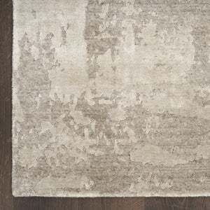 Nourison Harmony HAY06 Silver Grey rug, corner detail