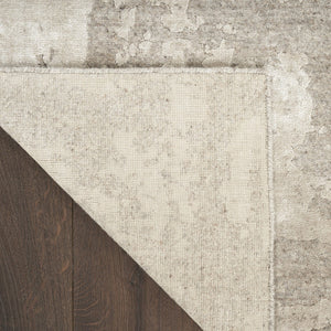 Nourison Harmony HAY06 Silver Grey rug, back of the rug