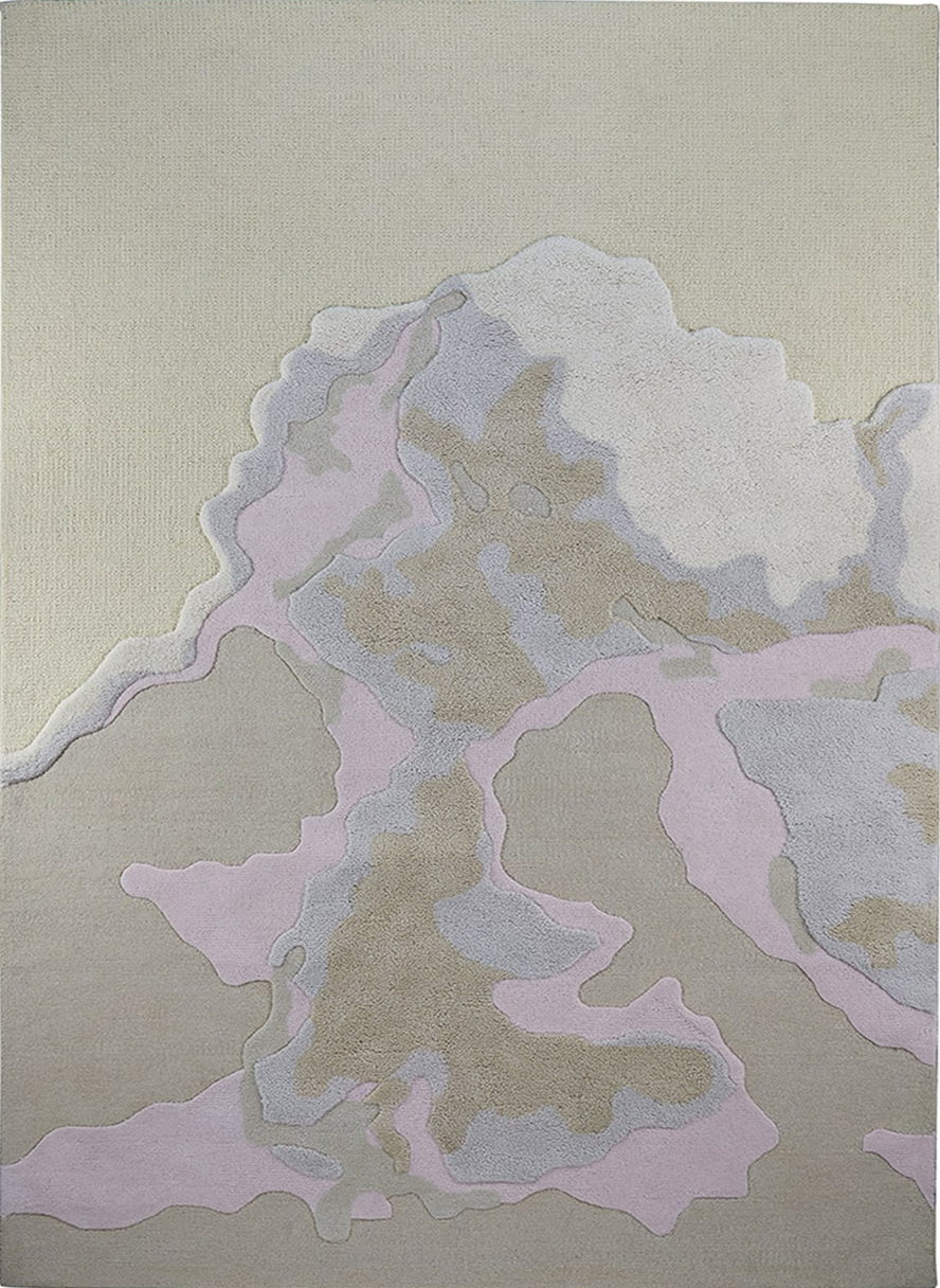Massimo Cloud 9 Afternoon pastel wool rug, top view