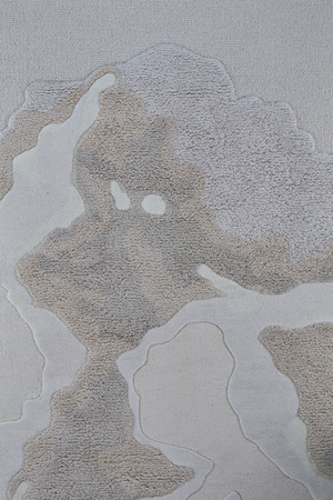 Massimo Cloud 9 Cloudy grey wool rug, top view