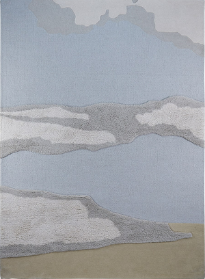 Massimo Cloud 9 Morning tapis bleu gris, détail de la surface