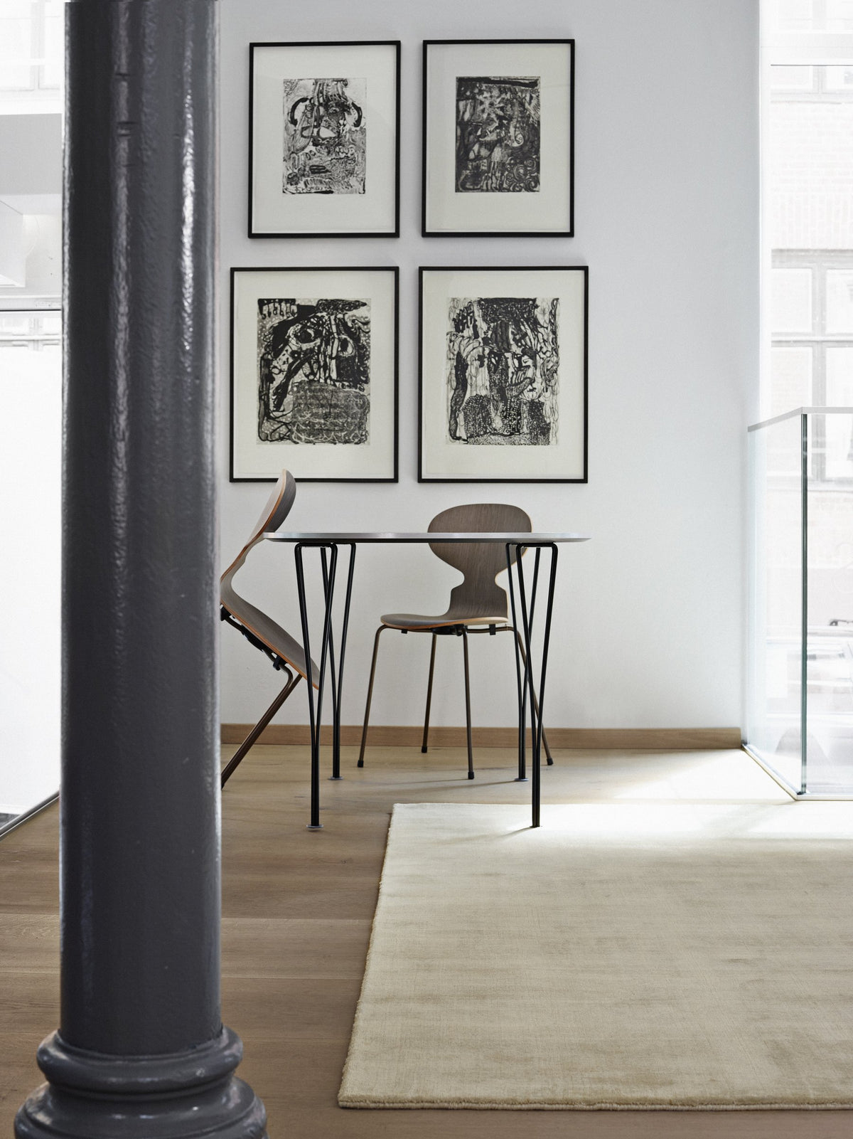 Massimo Earth Bamboo Soft Grey vloerkleed, in een interieur